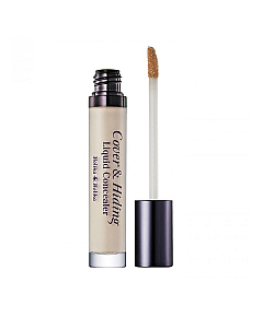 Holika Holika Cover & Hiding Liquid Concealer #1 - Консилер жидкий с кисточкой #1, светлый беж 28 гр